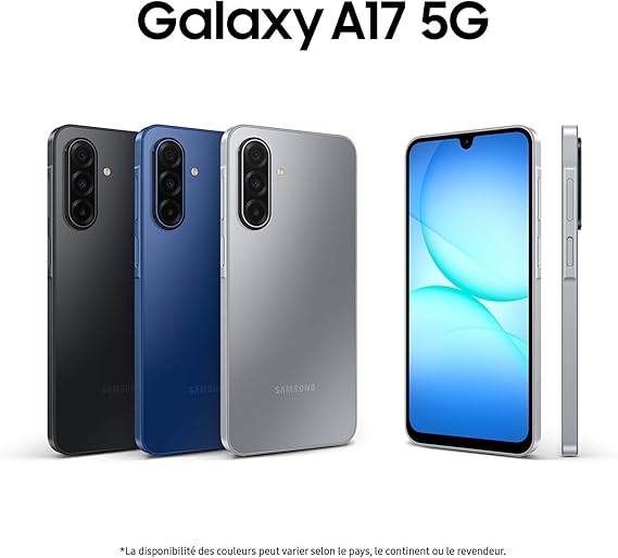 Samsung Galaxy A17 5G 128 Go, Smartphone Android déverrouillé, écran 6,7\", Batterie 5000 mAh, Gris, Version FR – Image 2