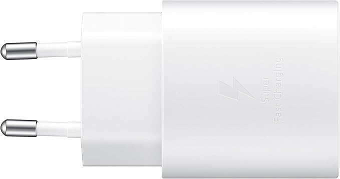 Samsung Chargeur USB C, Adaptateur Secteur 25W Ultra Rapide Blanc