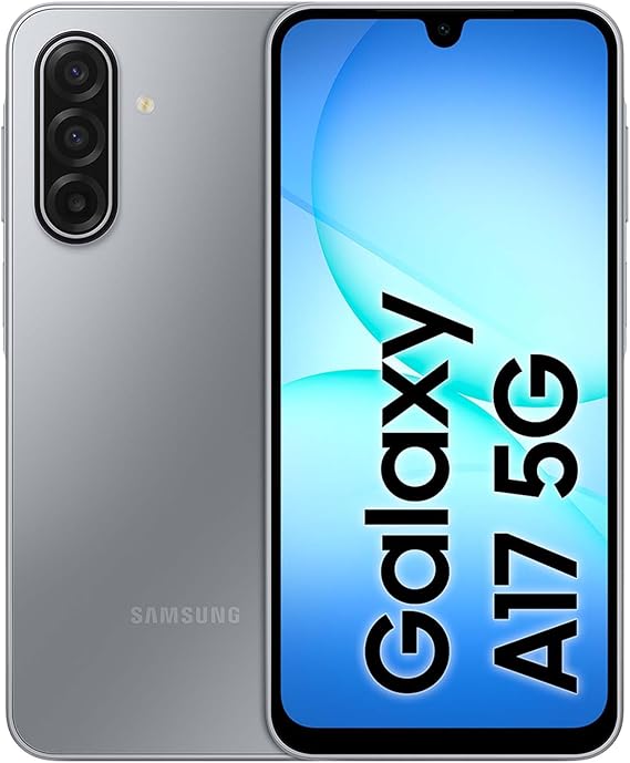 Samsung Galaxy A17 5G 128 Go, Smartphone Android déverrouillé, écran 6,7\", Batterie 5000 mAh, Gris, Version FR
