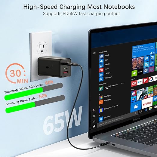 Samsung Chargeur USB C, Adaptateur Secteur 25W Ultra Rapide Noir – Image 4