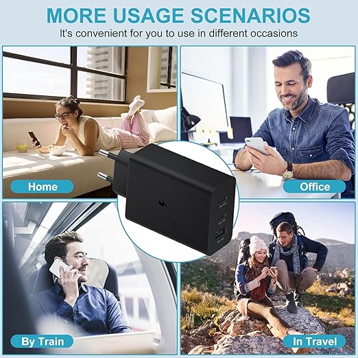 Samsung Chargeur USB C, Adaptateur Secteur 25W Ultra Rapide Noir – Image 6